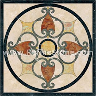 Waterjet inlay patterns or medallion,C3491