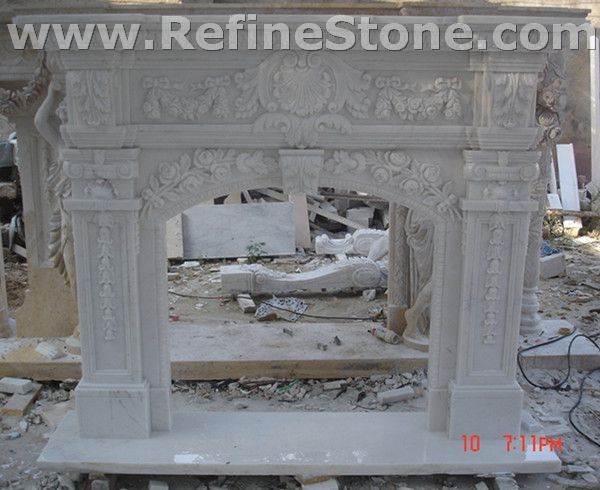 Carved fireplace and fireplace surrounds,C3735
