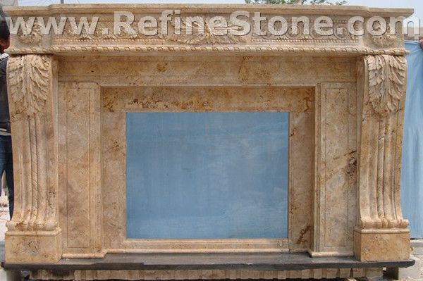 Carved fireplace and fireplace surrounds,C3669