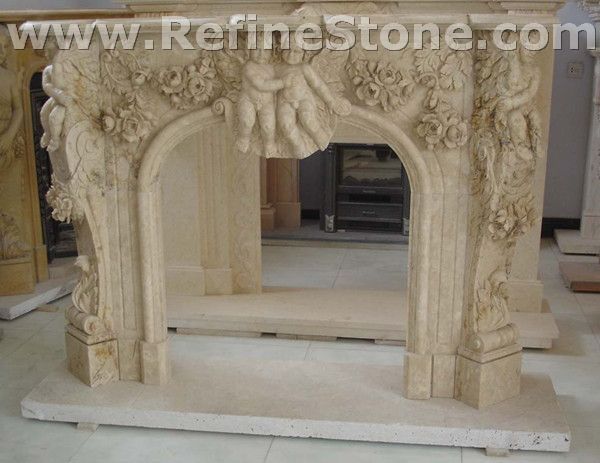 Carved fireplace and fireplace surrounds,C3642