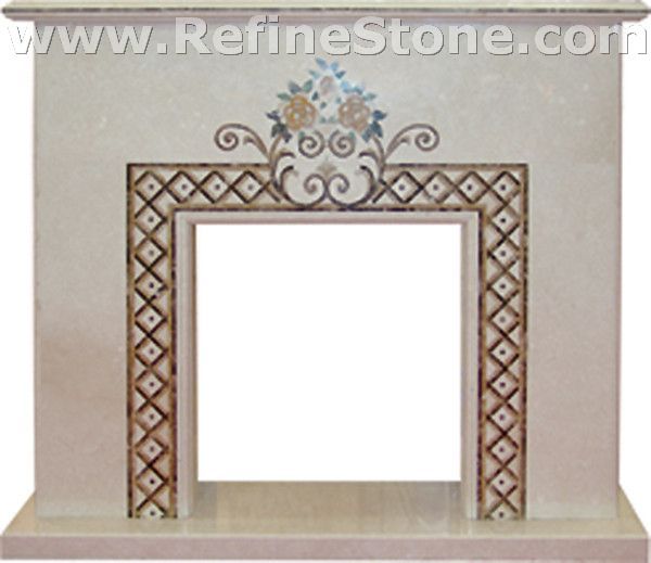Carved fireplace and fireplace surrounds,C1314