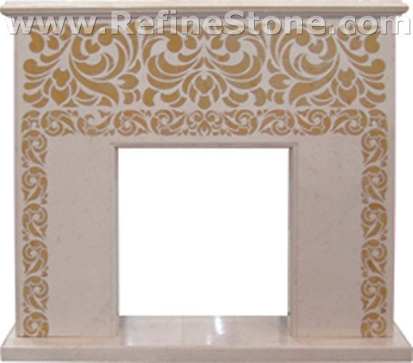 Carved fireplace and fireplace surrounds,C1312