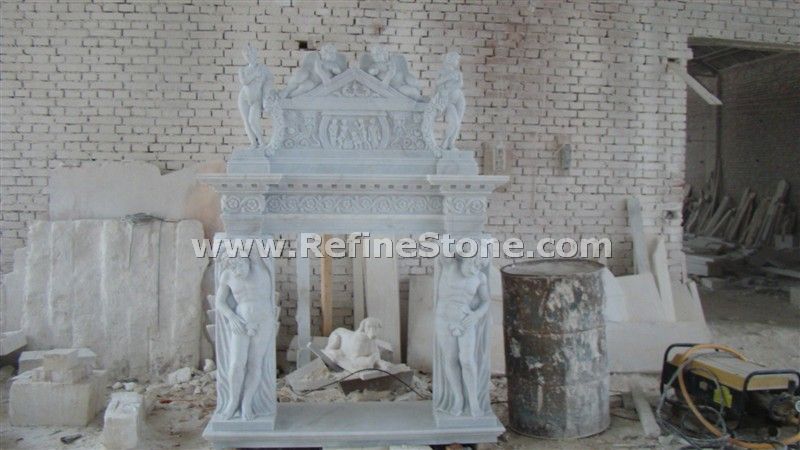 Carved fireplace and fireplace surrounds,Fireplace hot sale,C4543