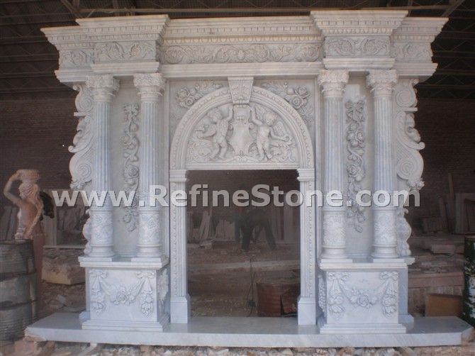 Carved fireplace and fireplace surrounds,Fireplace insert,C4535