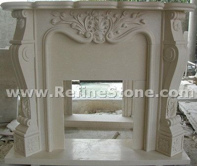 Carved fireplace and fireplace surrounds,Big fireplace,C4602