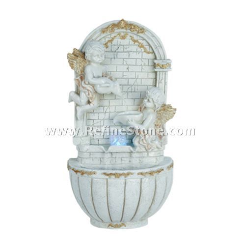 European angel fountain